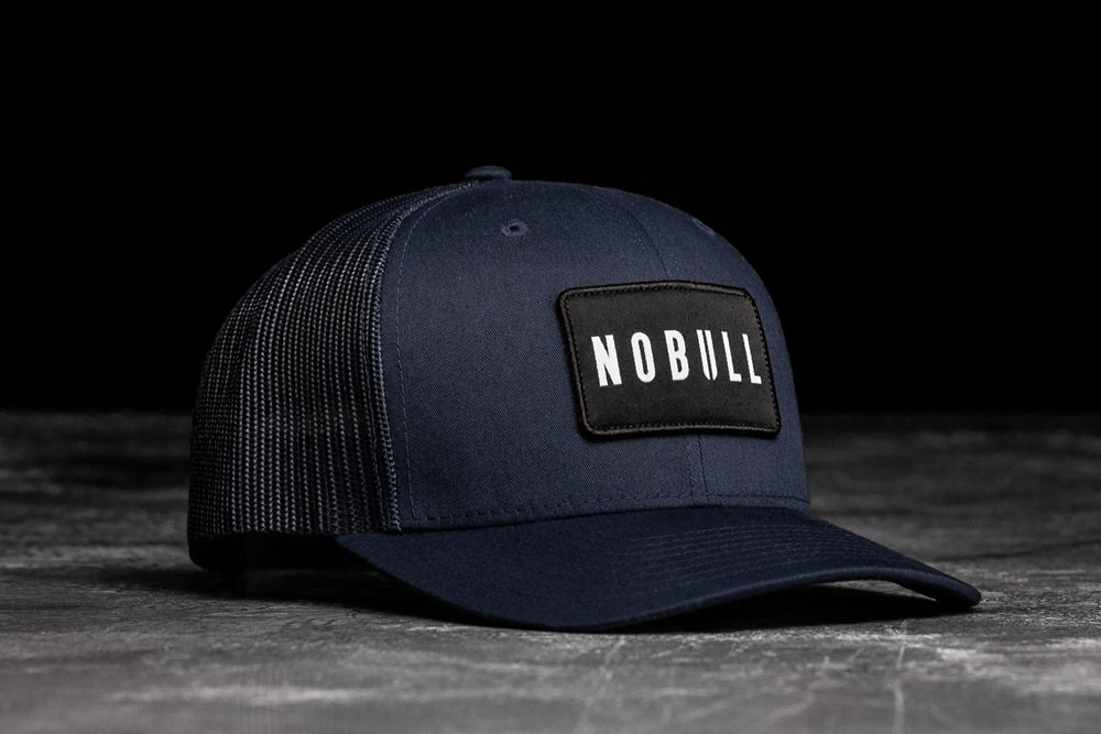 Casquettes NOBULL Bleu Marine - NOBULL Curved-Brim Trucker,France (4192-TABRC)